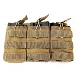 Porta Caricatori Triplo - Triple Mag Pouch 7.62 - Open Top - TAN (WT0002 WADSN)