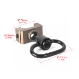 Anello Porta Cinghia DD Style (ME04003-BK METAL)