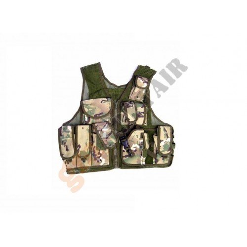 Gillet tattico a rete con fondina Multicam (06557 Royal) Gillet tattico a rete con fondina Multicam (06557 Royal)
