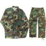 Mimetica Completa Woodland con ZIP tg. L (WOODZIP Royal)