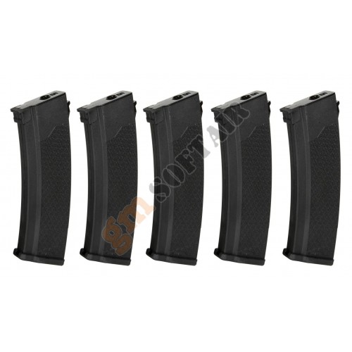 Set 5 Caricatori S-MAG Mid-Cap da 125bb M4/M16 - Black (SPE-05-025718 Specna Arms)