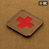 Patch Medic Cross - Laser Cut - Black/Red (51122 M-Tac)