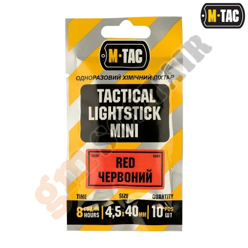 Light Stick - 4cm - 10 pcs Set - RED (5903886811928 M-Tac) Light Stick - 4cm - 10 pcs Set - RED (5903886811928 M-Tac)
