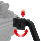 Folding Rail Stock NEO - Visor Stock Type (4570189742368 First Factory)