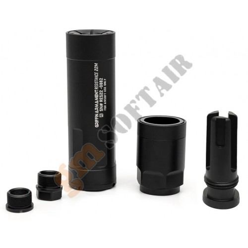 Griffin Armament GP5 Direct Thread Suppressor - Black (GA054493 PTS)