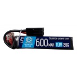 Lipo 11.1V x 600mAh - 20C - Tubo - Mini Tamiya (BM-11.1X600MT BlueMax Power)