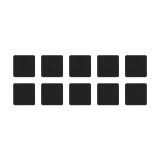 Set of Fixers for Velcro Panel (10 pcs) - Black (10429002 M-TAC)