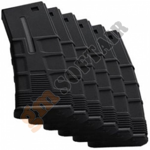 Box 6 Caricatori Monofilari da 45bb T-Tactical per M4 Neri