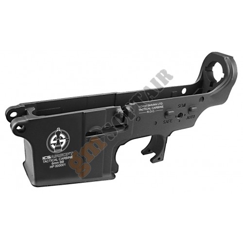 Guscio Inferiore in metallo M4/M16 TAN con Logo ICS