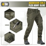 Tactical Pants Aggressor Gen.II Flex - Army Olive - 34/34 (200580 M-TAC)