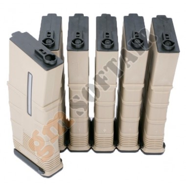 Set da 6 Caricatori Monofilari T-Tactical per M4 da 120bb TAN (MA-414 ICS)
