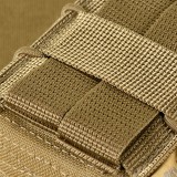 Open Double Pouch Laser Cut - AKM/AK74 - Coyote(101910 M-TAC)