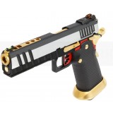 Hi-Capa HX2001 - Silver Slide / Black&Gold (AW-HX2001 AW Custom)