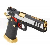 Hi-Capa HX2001 - Silver Slide / Black&Gold (AW-HX2001 AW Custom)