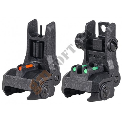 Dual Profile Fiber Optic Flip-Up Sight - Black (G-03-261 G&amp;G)