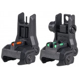 Dual Profile Fiber Optic Flip-Up Sight - Black (G-03-261 G&G)