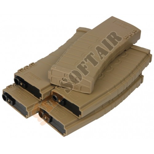 Set da 5 Caricatori Monofilari per M4 da 120bb Neri