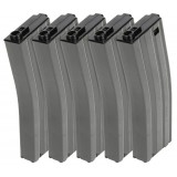 Set da 5 Caricatori Monofilari per M4 da 125bb Grey (G-08-154 G&G)