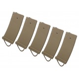 Box 5 Caricatori M4-M16 da 150 bb Bhive TAN