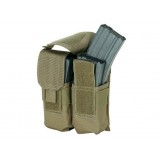 M4 Double Mag Pouch Coyote Tan (20-7331 Voodoo Tactical)
