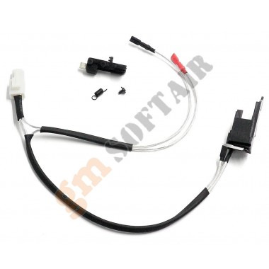 Low resistance Wire Set for AK47S series (Front) with Silver-plated cord Tamiya Plug (MO-GB-05-52 MODIFY)