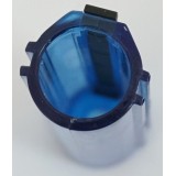 Pistone Azzurro con Denti in Acciaio