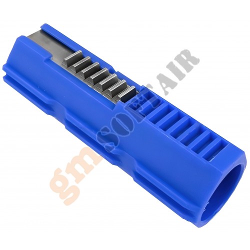 Pistone in Fibra Blu con 7 Denti in Acciaio