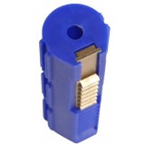 Pistone in Fibra Blu con 7 Denti in Acciaio