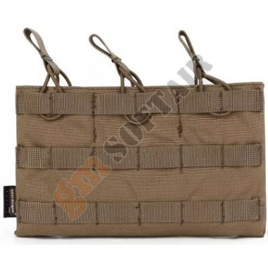 5.56 Triple Open Top Magazine Pouch Coyote Brown (EM6356 Emerson)