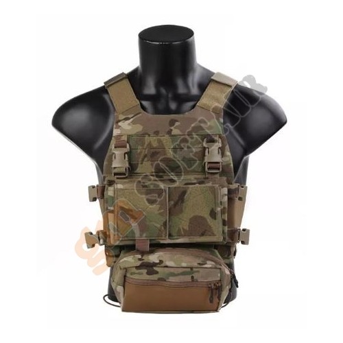 Combat Tactical Vest con Chest Rig Coyote Brown (EM7407CB EMERSON) Combat Tactical Vest con Chest Rig Coyote Brown (EM7407CB EMERSON)