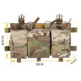 MF Style Quad 5.56 Compatible Placard Multicam (EM7367 EMERSON)