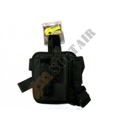 Fondina Cosciale Destra Tactical Drop Leg Holster Nera (20-0052 Voodoo Tactical)