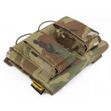 Tasca Porta Caricatore Doppio (5.56 e 9mm) Open Top Multicam
