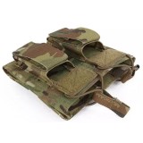 Tasca Porta Caricatore Doppio (5.56 e 9mm) Open Top Multicam