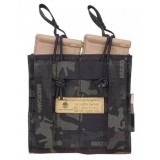 Tasca Porta Caricatore Doppio (5.56 e 9mm) Open Top Multicam
