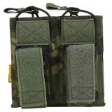 Tasca Porta Caricatore Doppio (5.56 e 9mm) Open Top Multicam