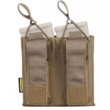 Tasca Porta Caricatore Doppio (5.56 e 9mm) Open Top TAN