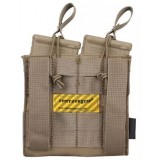Tasca Porta Caricatore Doppio (5.56 e 9mm) Open Top TAN
