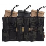 Tasca Porta Caricatore Triplo Open Top Coyote Brown