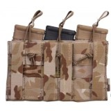 Tasca Porta Caricatore Triplo Open Top Coyote Brown