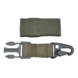 Finale Cinghia con Moschettone Nero