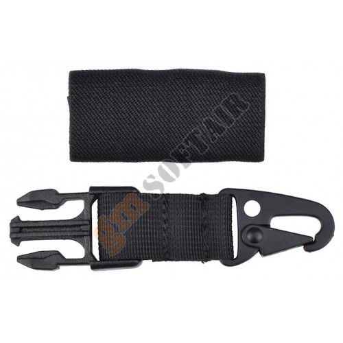 Finale Cinghia con Moschettone Nero