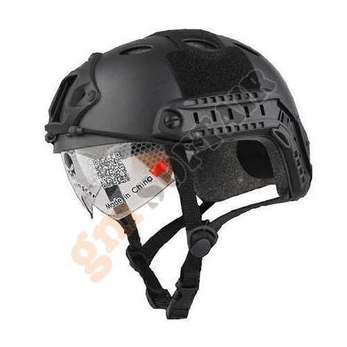 Elmetto FAST PJ Type Nero con Occhiali (EM8819 EMERSON)