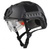 Elmetto FAST PJ Type Nero con Occhiali (EM8819 EMERSON)