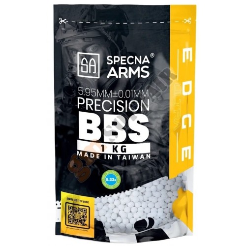Busta (1kg) Pallini EDGE ULTRA™ - 0.32g - White (SPE-16-039962 Specna Arms)