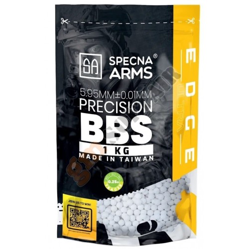 Busta (1kg) Pallini EDGE ULTRA™ - 0.25g - White (SPE-16-039959 Specna Arms)