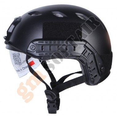 Elmetto FAST BJ Type Nero con Occhiali (EM8818 EMERSON)
