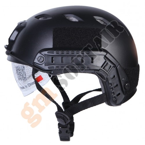 Elmetto FAST BJ Type Nero con Occhiali (EM8818 EMERSON)