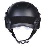 Elmetto FAST BJ Type Nero con Occhiali (EM8818 EMERSON)