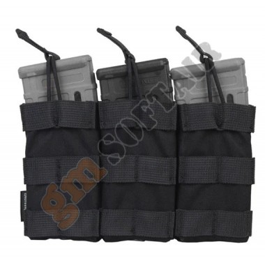 Open Top Triple Magazine Pouch M4-M16 Black (EM6355 EMERSON)